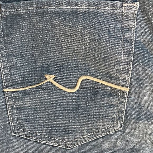 7 for all mankind standard jeans button fly - Picture 8 of 8